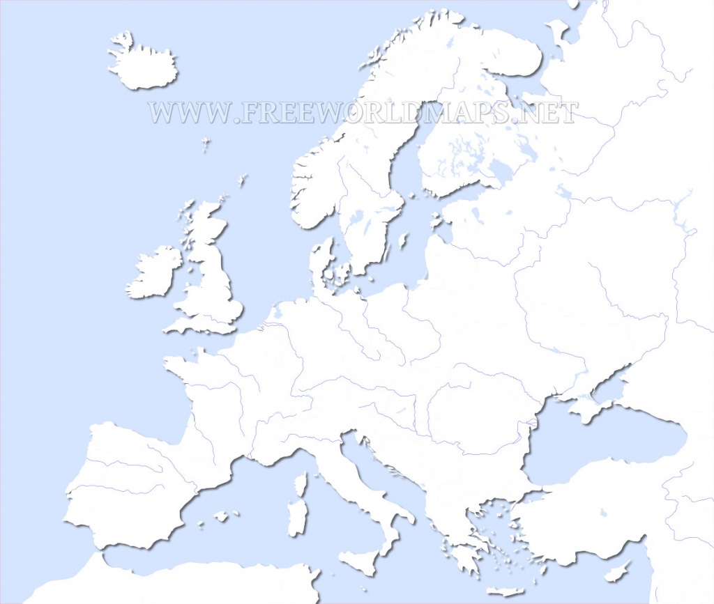 Europe Physical Map – Freeworldmaps - Printable Blank Physical Map Of Europe