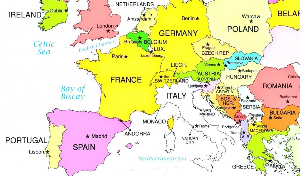 European Countries And Capital Cities Interactive Map So Much Of - Printable Map Of Europe With Capitals