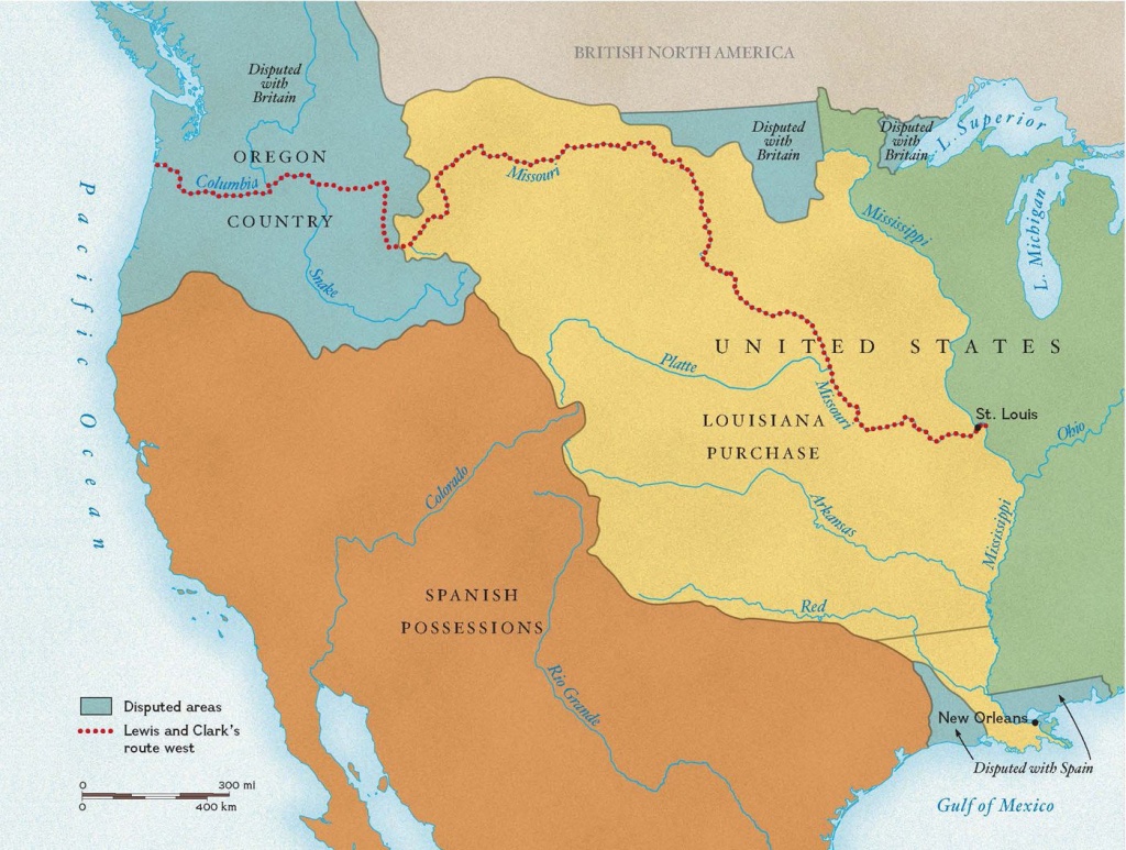 Exploring The Louisiana Purchase | National Geographic Society - Lewis And Clark Expedition Map Printable