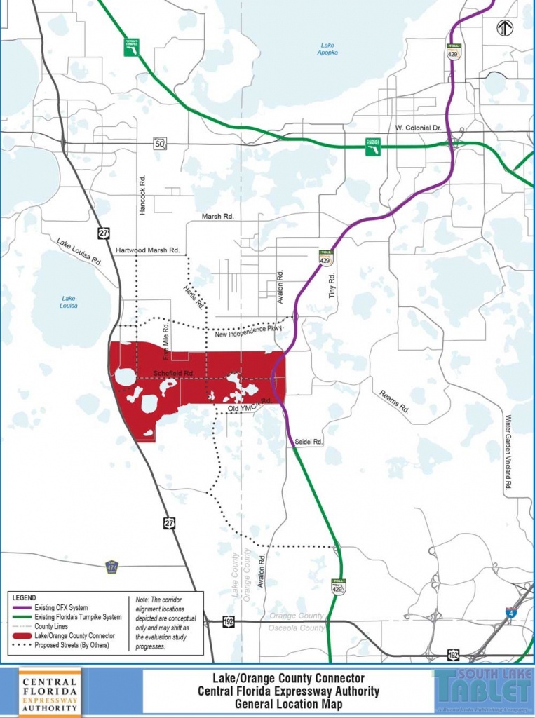 Expressway Authority To Discuss Extension From 429 To Highway 27 - Road Map Of Lake County Florida