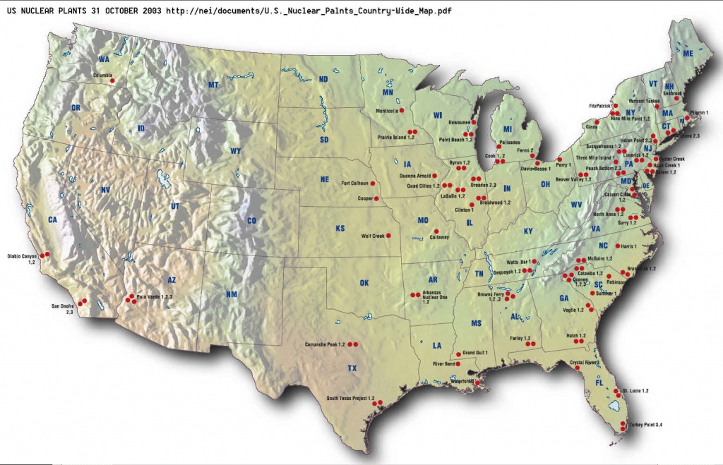 Eyeballing 104 Nuclear Reactors At 63 Power Plants - Power Plants In Texas Map