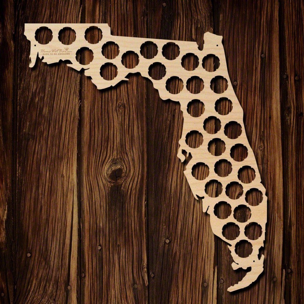 Fancy - Florida Beer Cap Map | Beer Thirty | Beer Caps, Beer, Beer - Florida Beer Cap Map