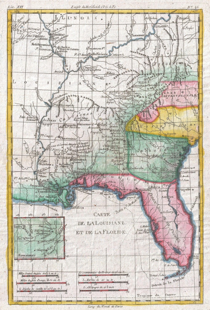 File:1780 Raynal And Bonne Map Of Louisiana, Florida And Carolina - Florida Louisiana Map