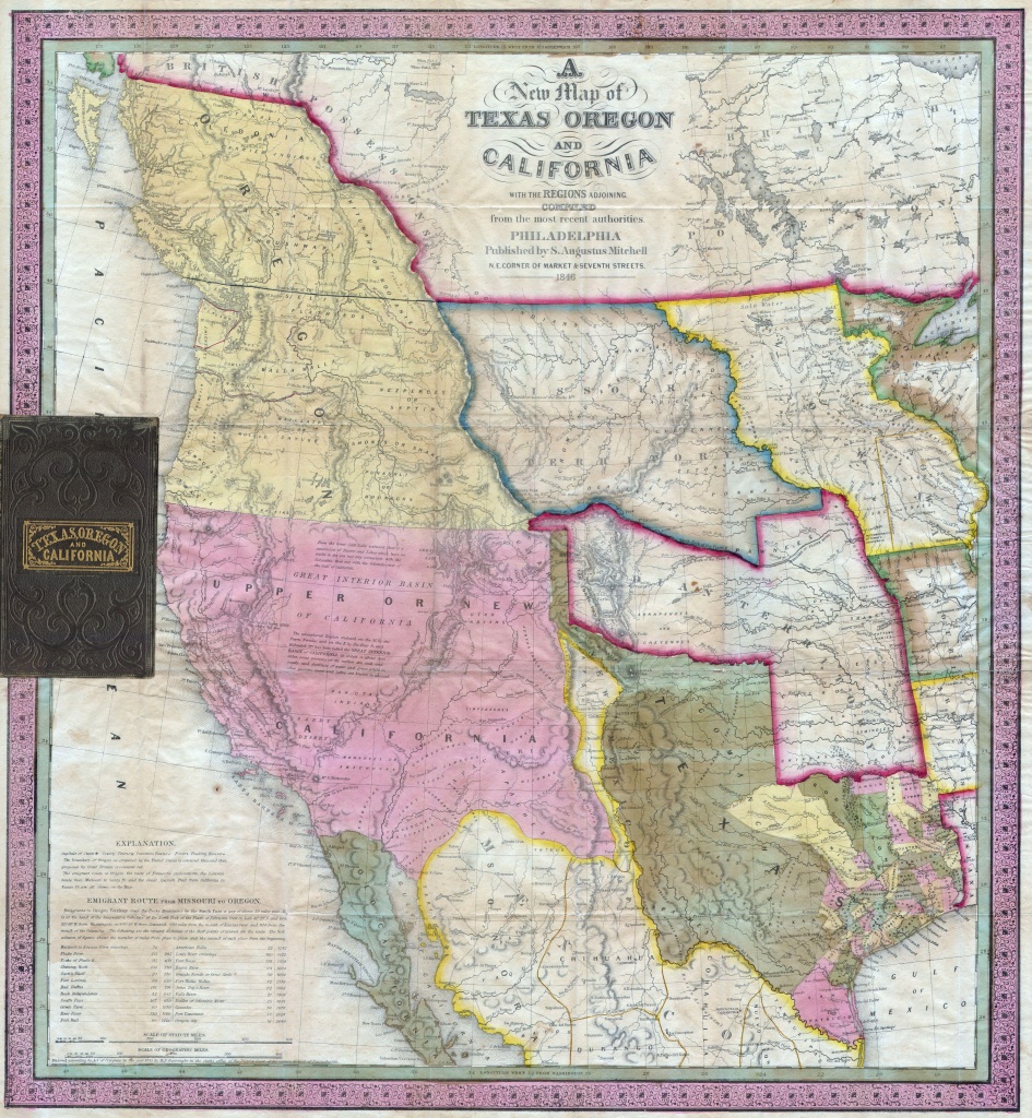 File:1846 Mitchell&amp;#039;s Map Of Texas Oregon And California - California Territory Map