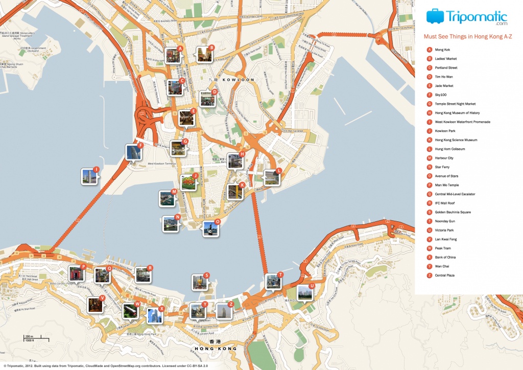 File:hong Kong Printable Tourist Attractions Map - Wikimedia Commons - Printable Map Of Hong Kong