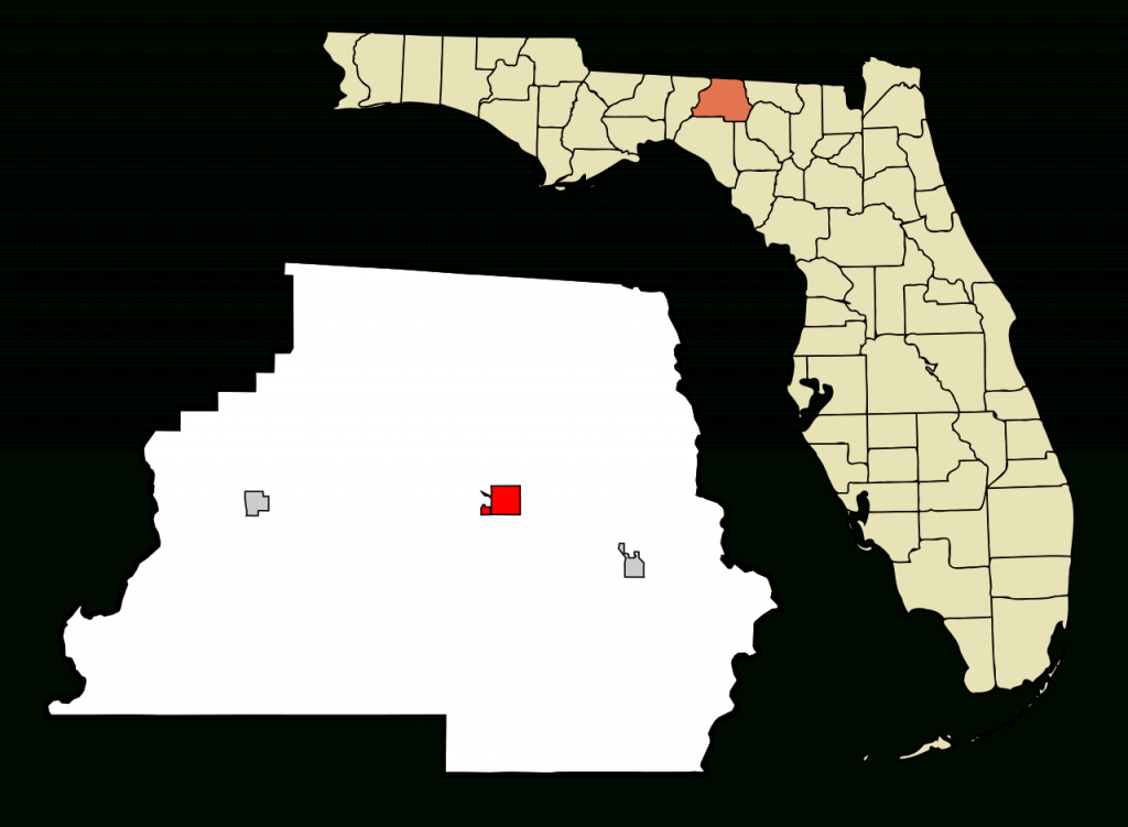 File:madison County Florida Incorporated And Unincorporated Areas - Madison Florida Map