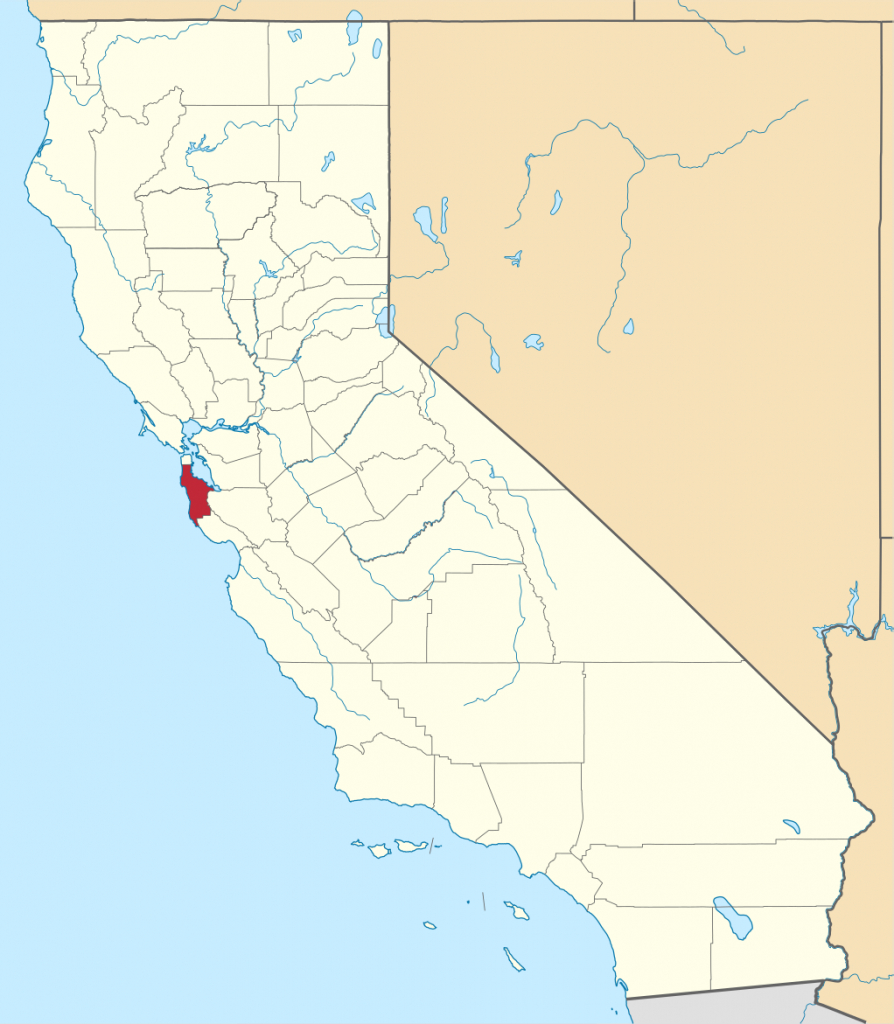 File:map Of California Highlighting San Mateo County.svg - Wikipedia - San Mateo California Map