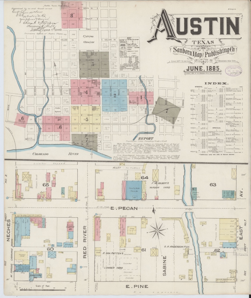 File:sanborn Fire Insurance Map From Austin, Travis County, Texas - Travis County Texas Map