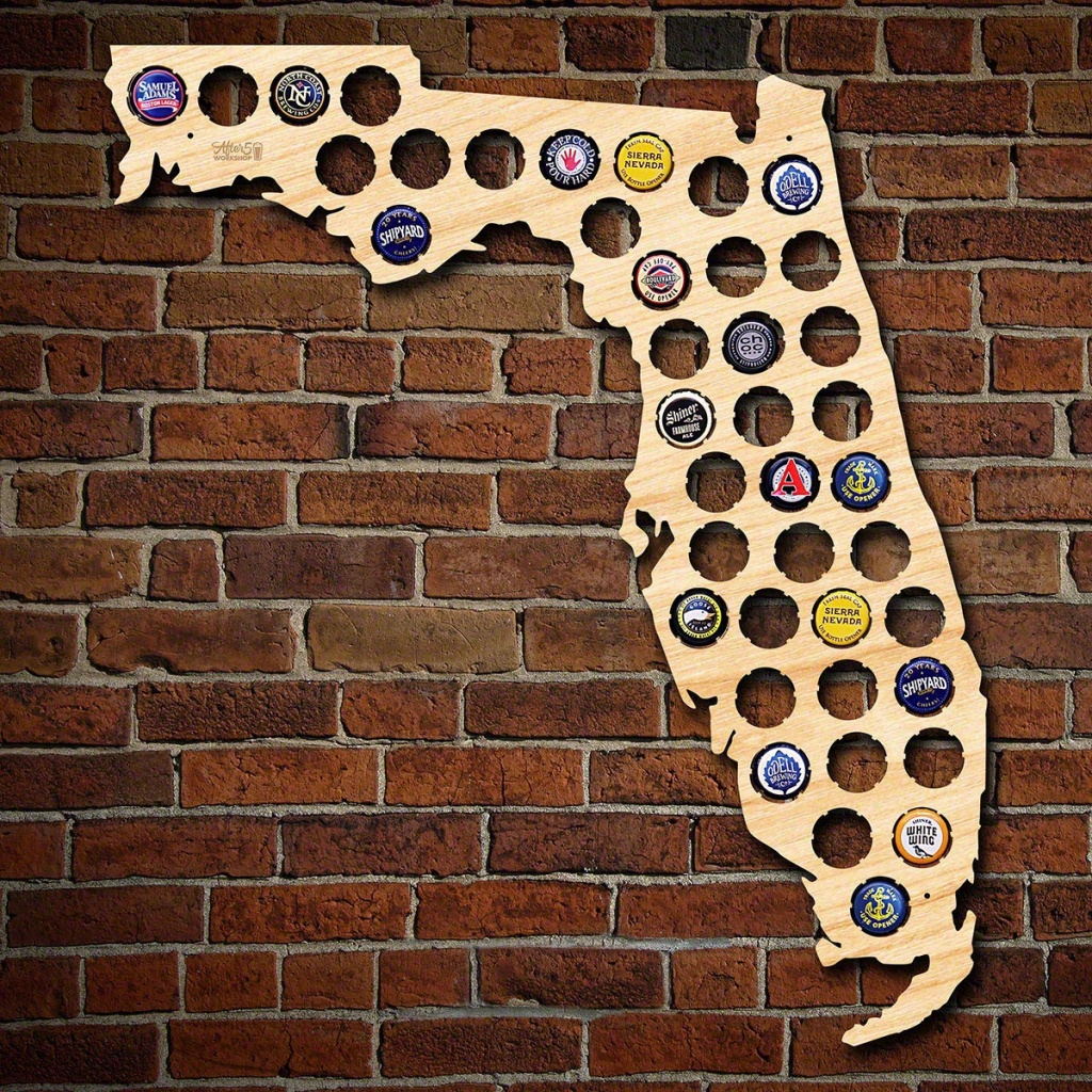 Florida Beer Cap Map - Florida Beer Cap Map
