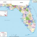 Florida County Map, Florida Counties, Counties In Florida   Bristol Florida Map