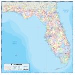 Florida County Wall Map   Maps   Map Of Florida