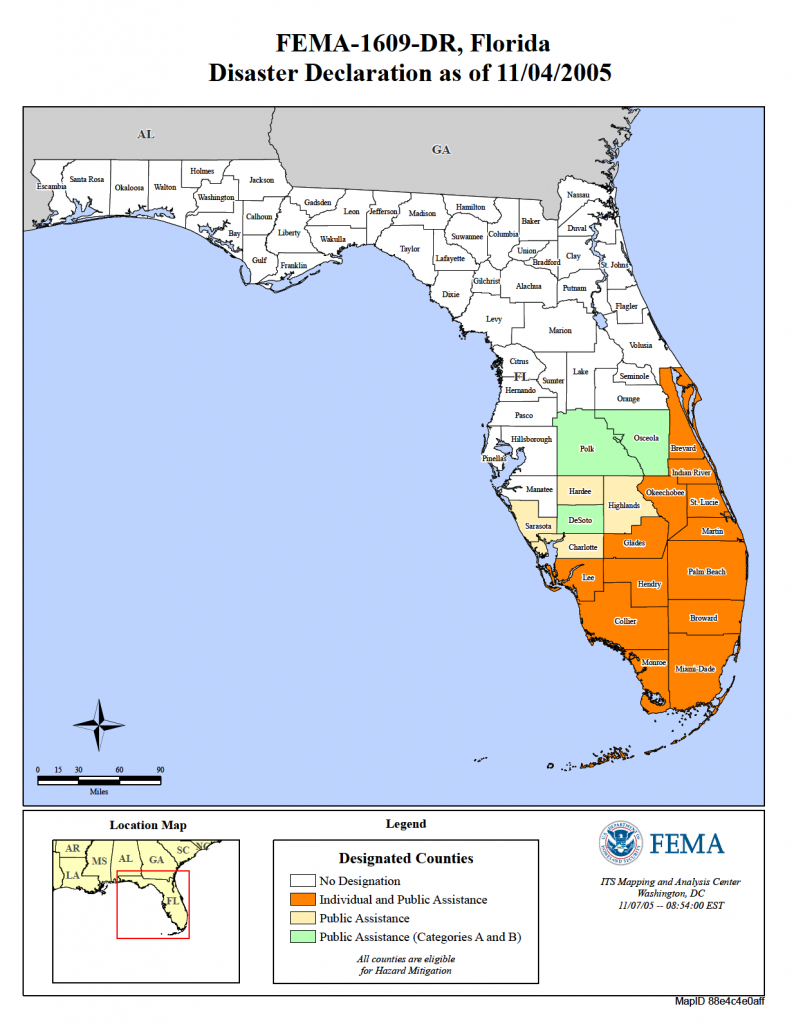 Florida Hurricane Wilma (Dr-1609) | Fema.gov - Fema Flood Zone Map Florida