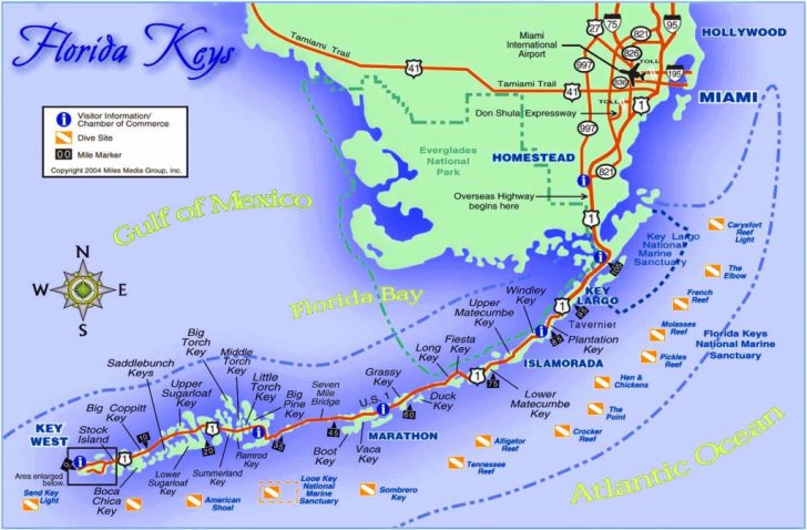 Upper Florida Keys Map