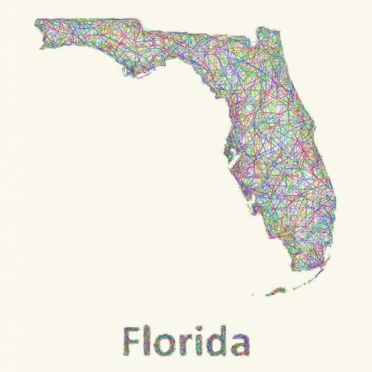 Florida Map Art