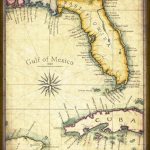 Florida Map Art 1820   11" X 14" +, Prints From Hand Drawing   Florida Maps    Miami   Florida Keys   Pensacola   Tampa   Jacksonville   Maps   Florida Map Art