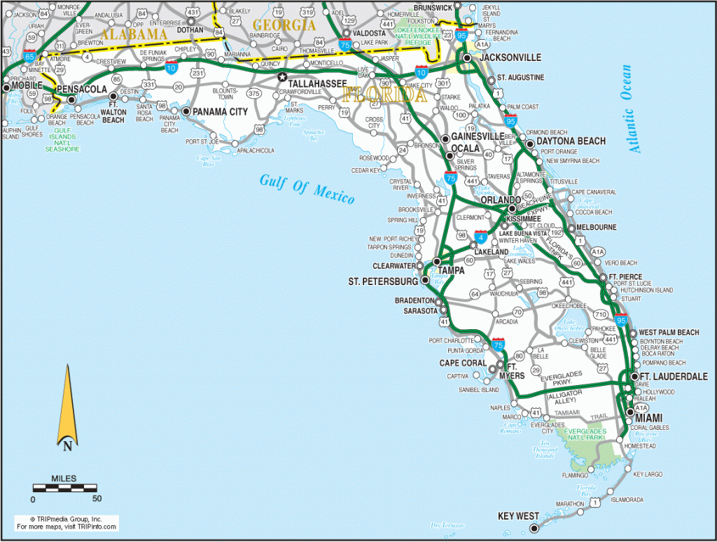 Florida Map - Florida Road Map Google
