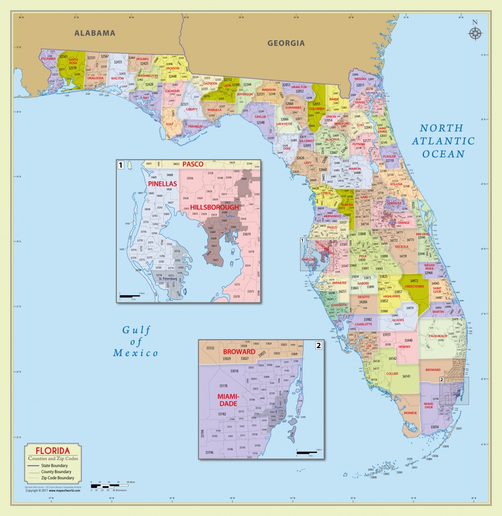 Florida Map With Counties - Lgq - Central Florida County Map