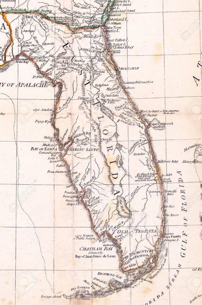 Florida Old Map Stock Photo, Picture And Royalty Free Image. Image - Old Florida Map