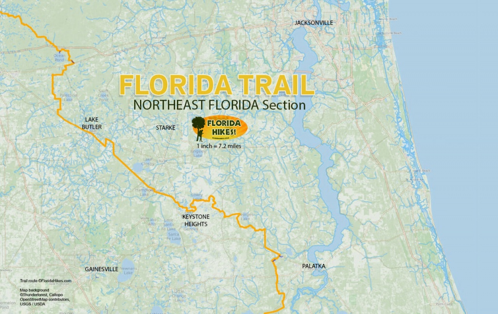 Florida Outdoor Recreation Maps | Florida Hikes! - Map Of Florida With Port St Lucie