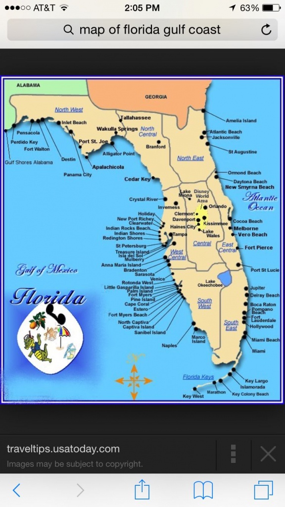 Florida Gulf Coast Beaches Map