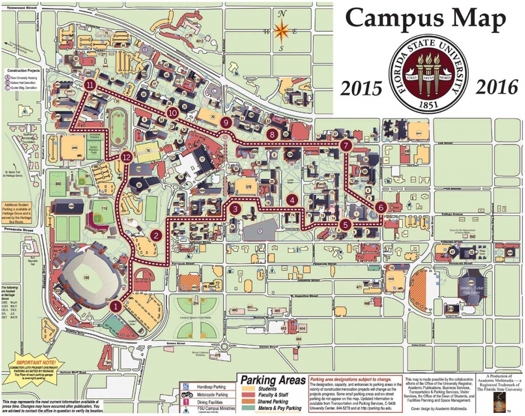 Florida State Campus Map | Woestenhoeve - Florida State University Map