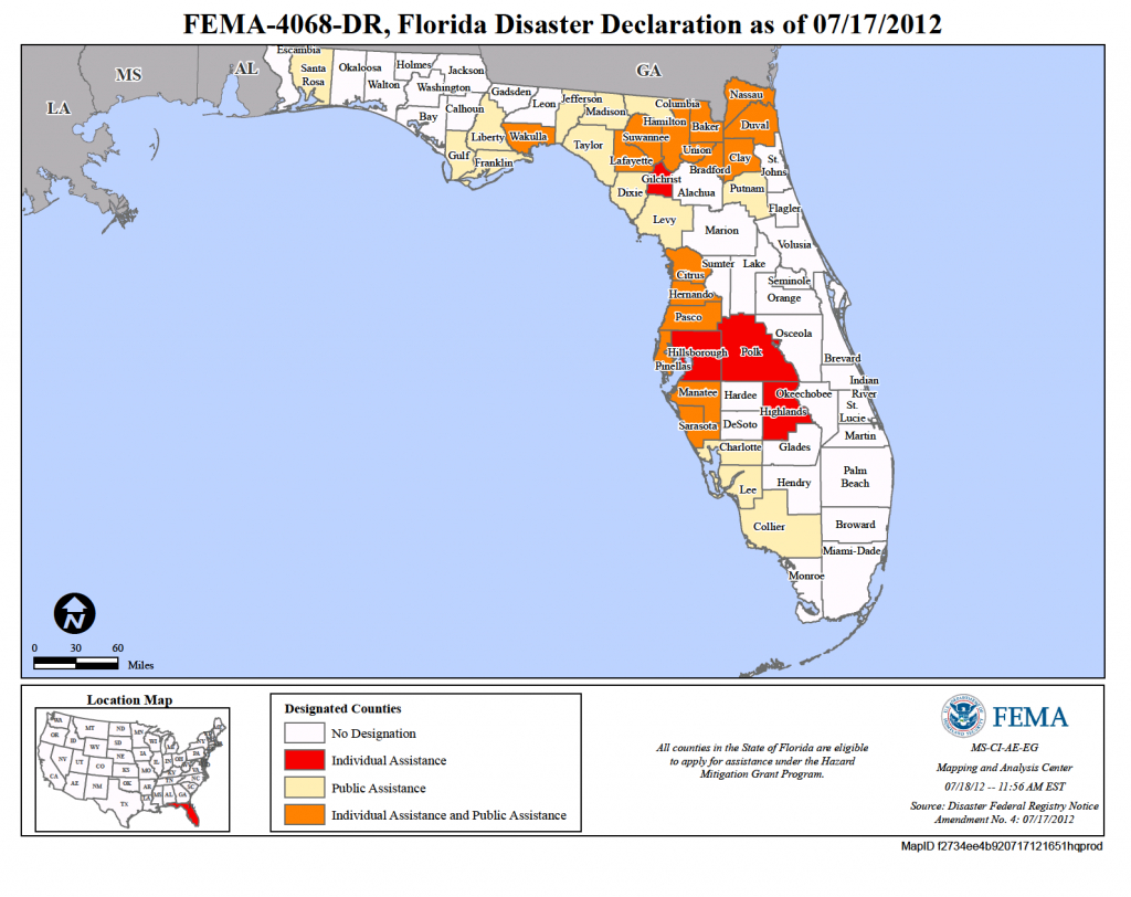 Florida Tropical Storm Debby (Dr-4068) | Fema.gov - Florida Disaster Map