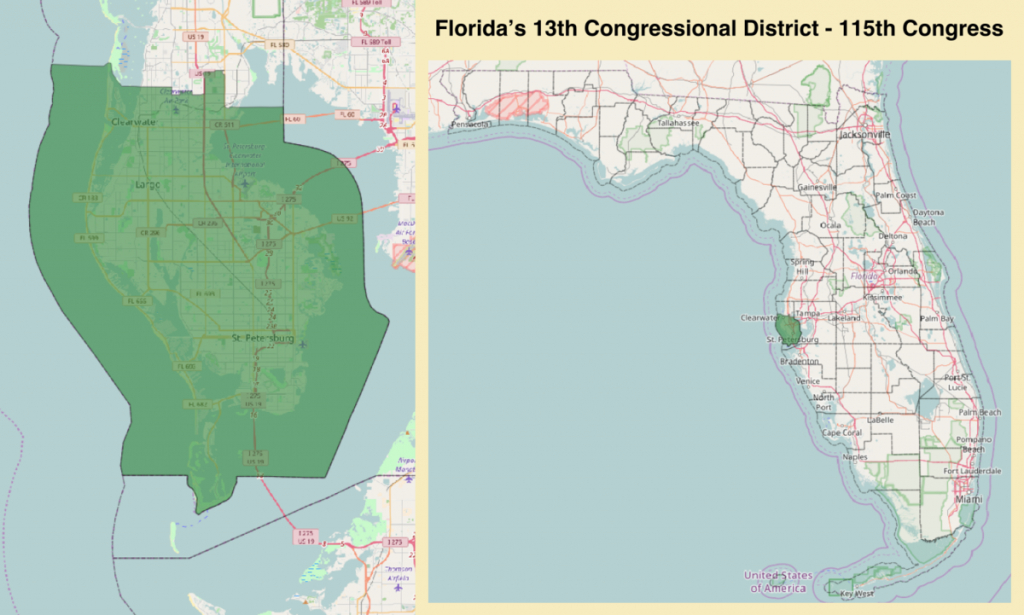 Florida's 13Th Congressional District - Wikipedia - Florida&amp;#039;s Congressional District Map