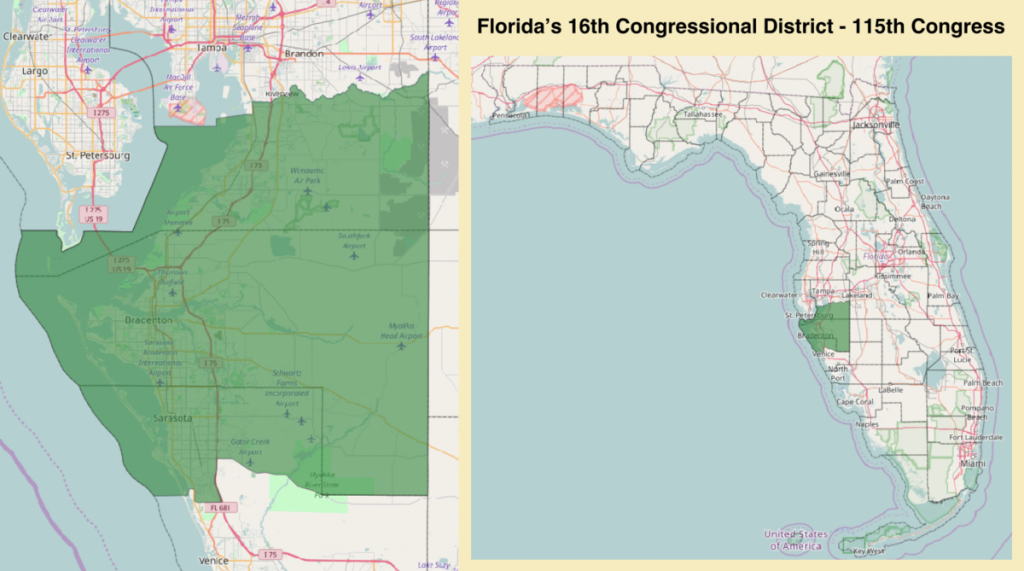 Florida's 16Th Congressional District - Wikipedia - Florida Congressional Districts Map 2018