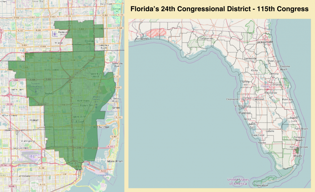 Florida&amp;#039;s 24Th Congressional District - Wikipedia - Florida Congressional District Map