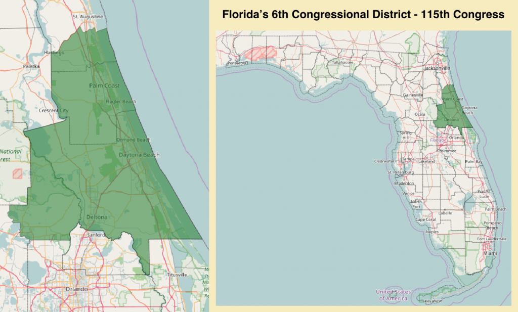 Florida&amp;#039;s 6Th Congressional District - Wikipedia - Florida 6Th District Map