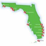 Florida's Shipwrecks: Museums In The Sea   Diver Magazine   Florida Wreck Diving Map