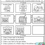 Follow Directions  Read The Directions And Add The Details To The   Printable Map Activities