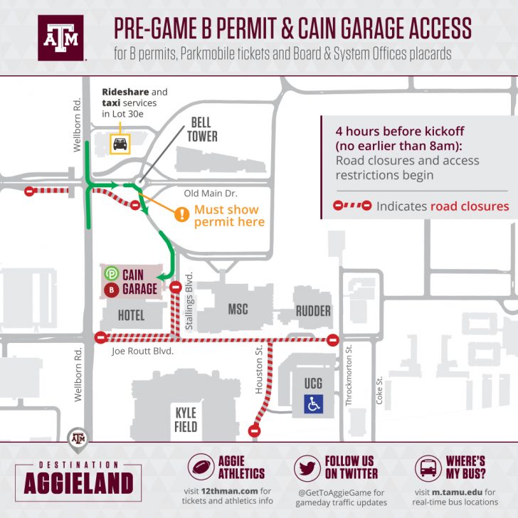 Texas A&m Football Parking Map