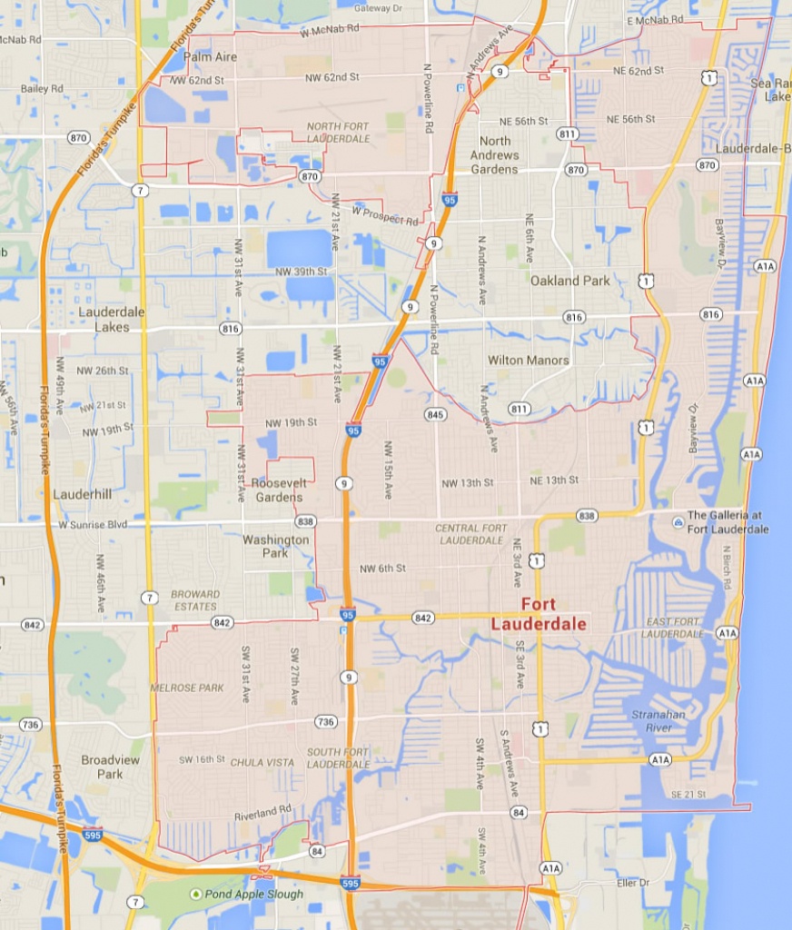 Fort Lauderdale, Florida Map - Where Is Fort Lauderdale Florida On The Map