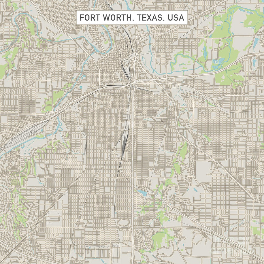 Fort Worth Texas Us City Street Mapfrank Ramspott - Street Map Of Fort Worth Texas