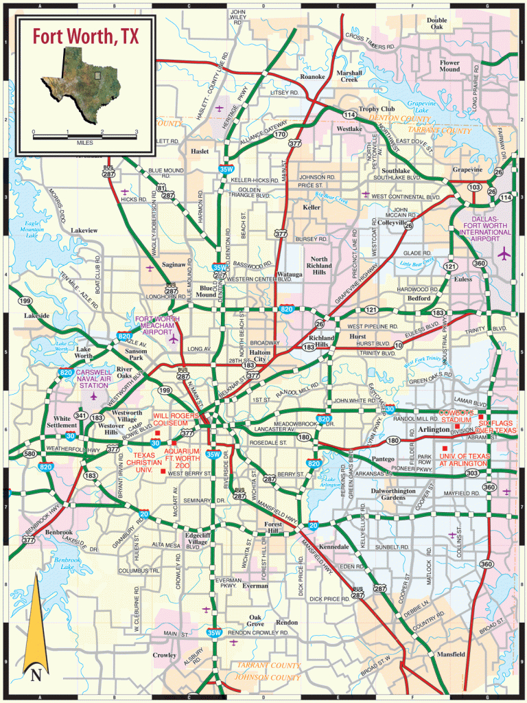 Fort Worth Tx Map - Where Is Fort Worth Texas On A Map