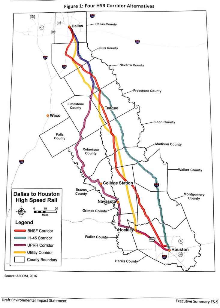 Fra Releases Environmental Impact Statement | News - Texas High Speed Rail Map