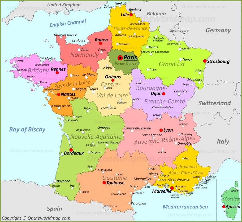 France Maps | Maps Of France - Large Printable Map Of France