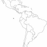 Free Blank Map Of North And South America | Latin America Printable   Blank Map Of Latin America Printable