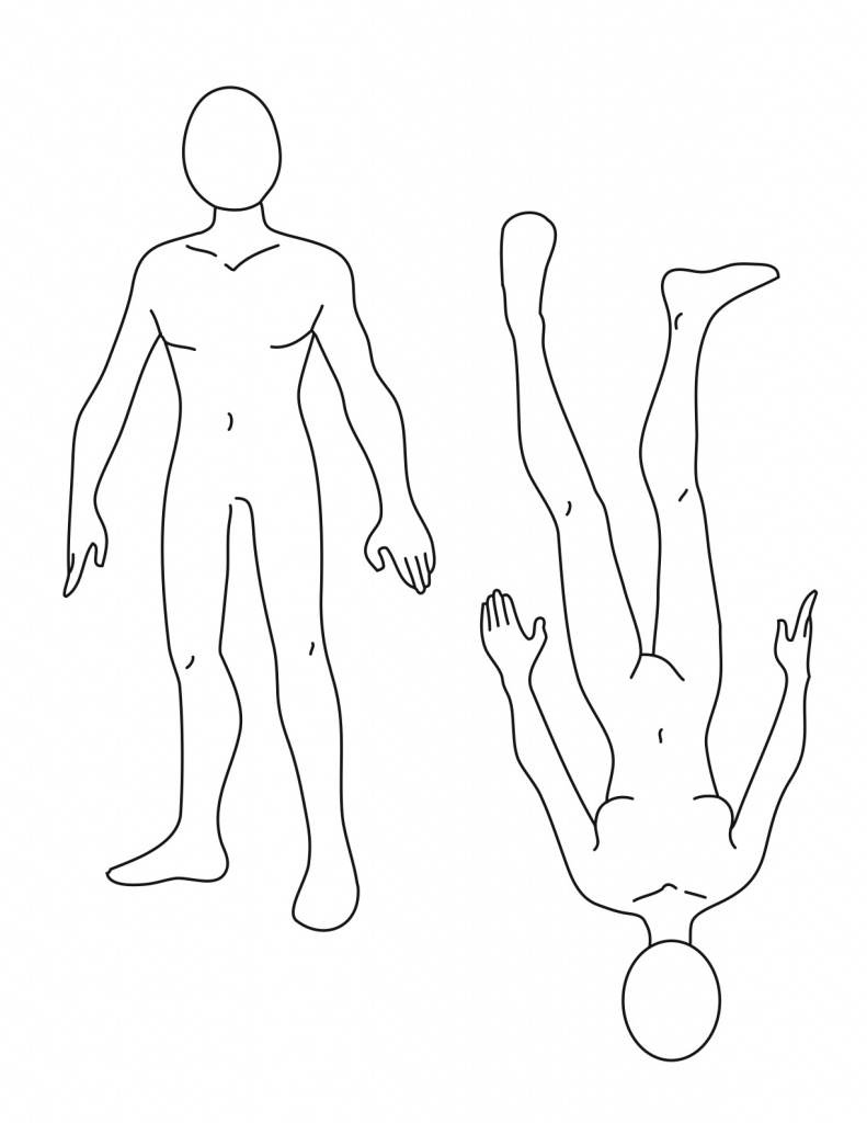 Free Human Body Outline Printable, Download Free Clip Art, Free Clip - Printable Body Maps