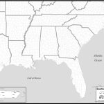 Free Map Of Southeast States   Printable Map Of Southeast United States