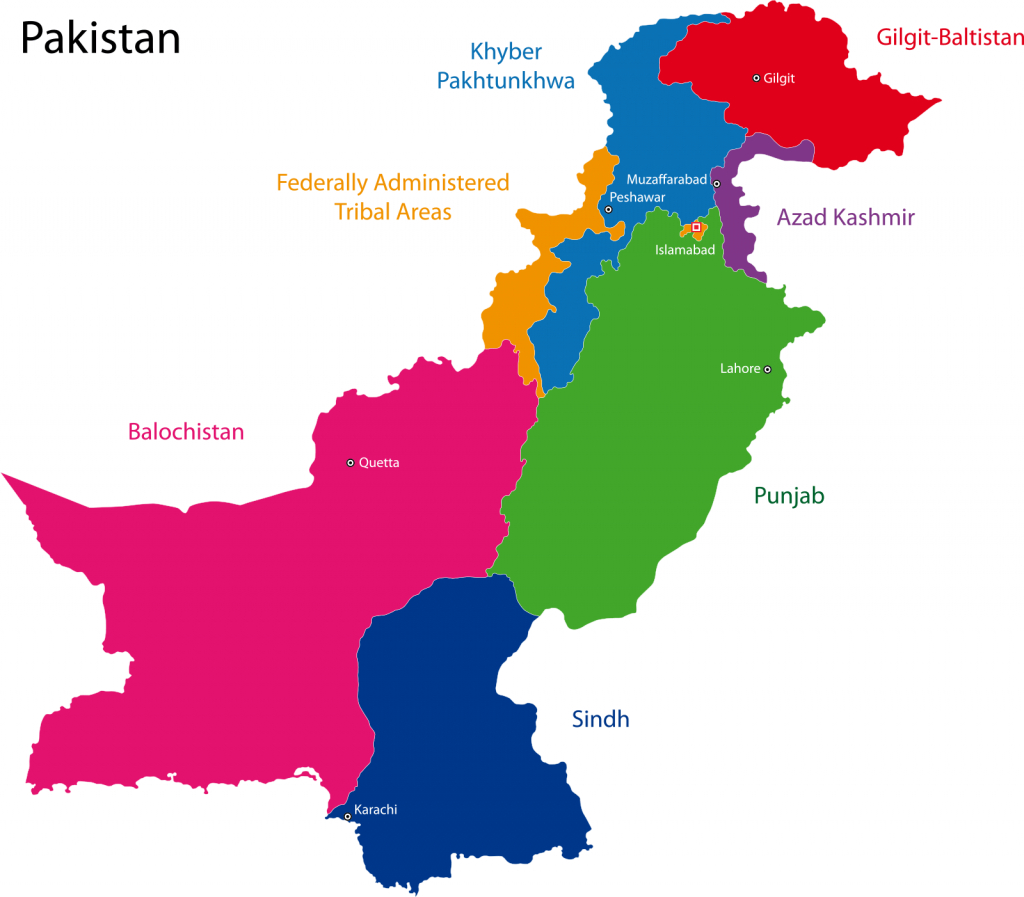 Free Pakistan Map Outline, Download Free Clip Art, Free Clip Art On - Printable Map Of Pakistan