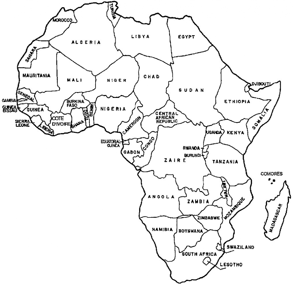 Free Printable Africa Map - Maplewebandpc - Free Printable Map Of Africa With Countries