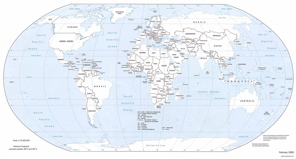 Free Printable Black And White World Map With Countries Labeled And - Printable World Map With Countries Labeled Pdf