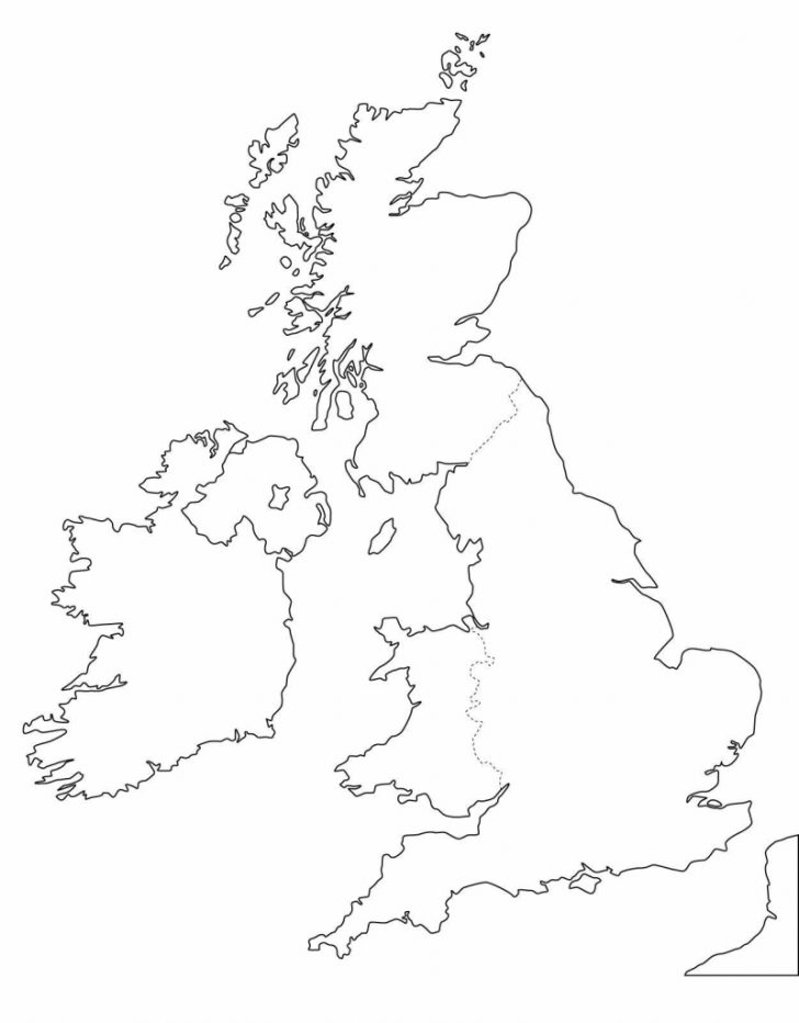 Outline Map Of England Printable