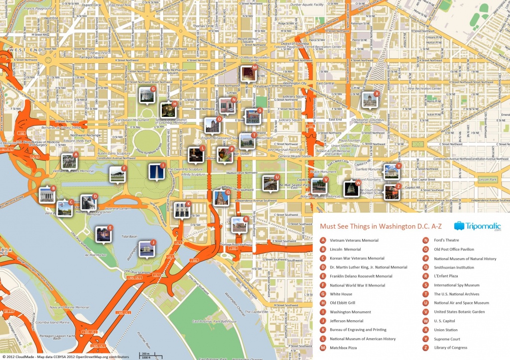 Free Printable Map Of Washington D.c. Attractions. | Washington Dc - Printable Walking Tour Map Of Washington Dc
