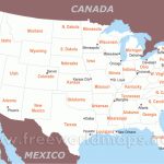 Free Printable Maps Of The United States   Free Printable Us Map With Cities