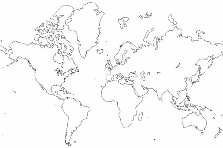 Full Page World Map Printable
