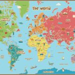 Free Printable World Map For Kids Maps And | Gary's Scattered Mind   Free Printable World Map For Kids