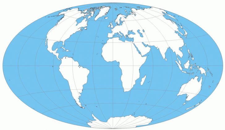 Round World Map Printable